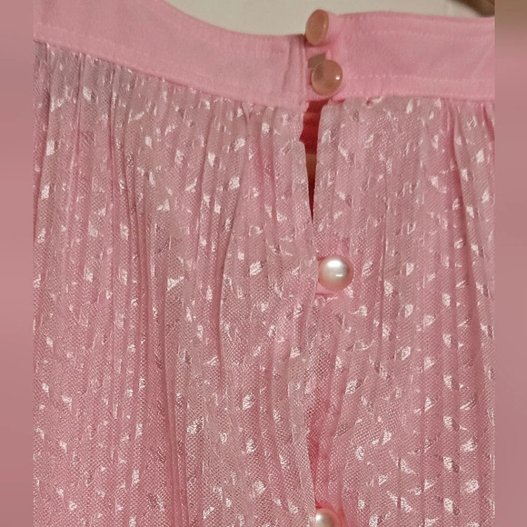 Rare Vintage Risa Ann New York pink lace ruffle Fairy dress size 14 - Picture 7 of 14